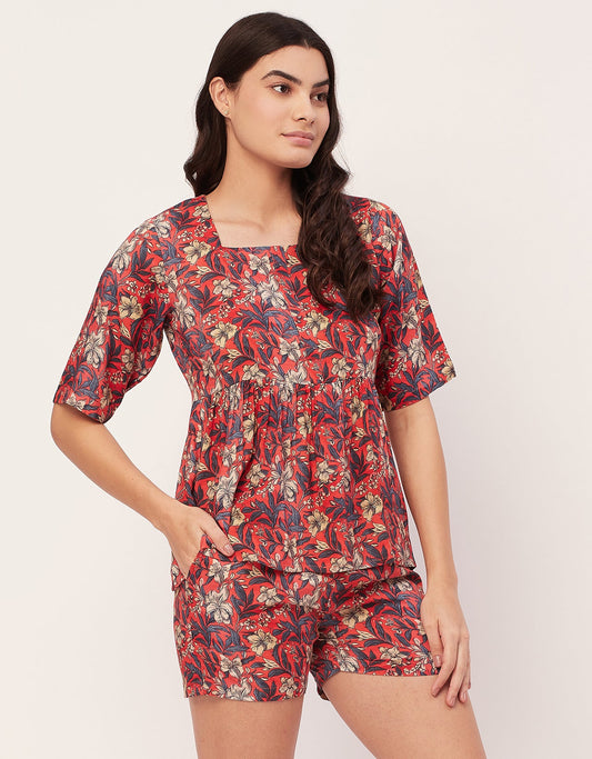 Top & Shorts Lounge Set