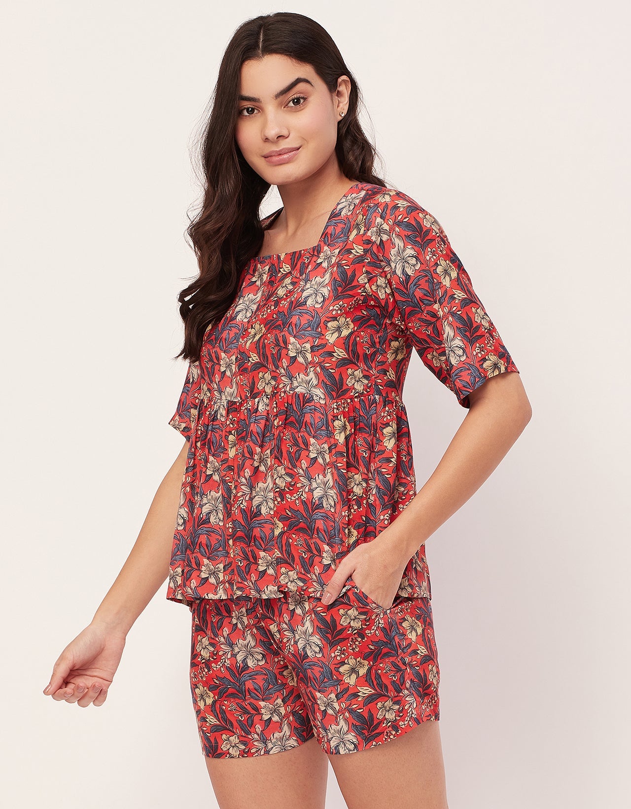 Top & Shorts Lounge Set