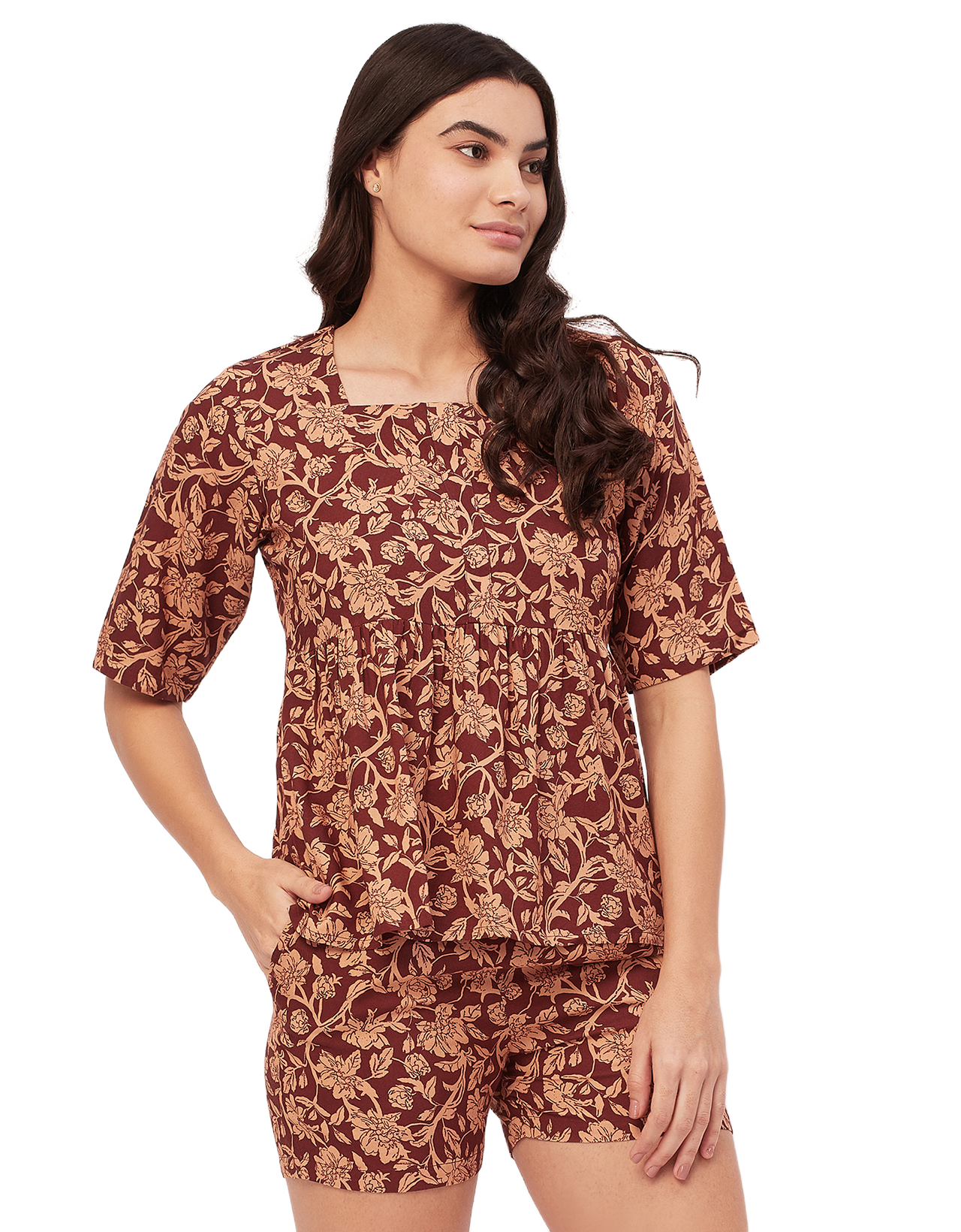 Top & Shorts Lounge Set