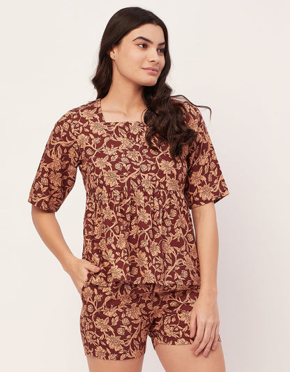 Top & Shorts Lounge Set
