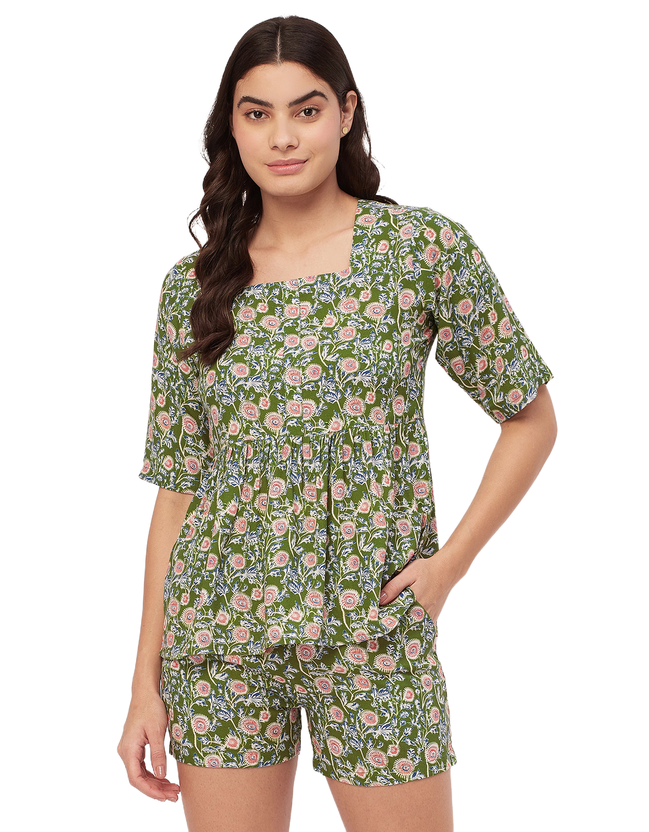 Top & Shorts Lounge Set