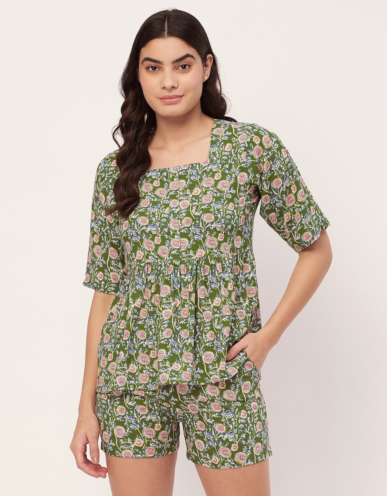 Top & Shorts Lounge Set