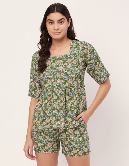 Top & Shorts Lounge Set