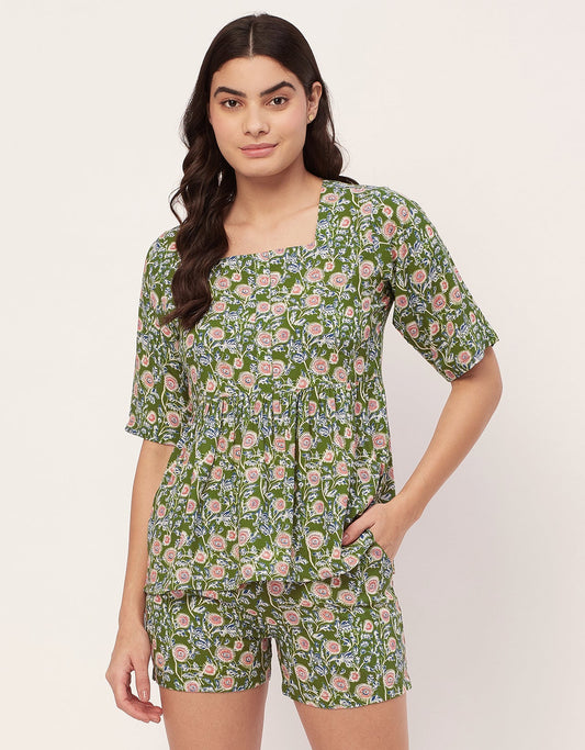 Top & Shorts Lounge Set