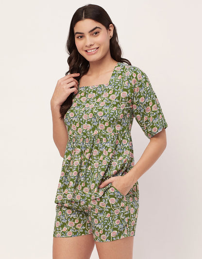 Top & Shorts Lounge Set