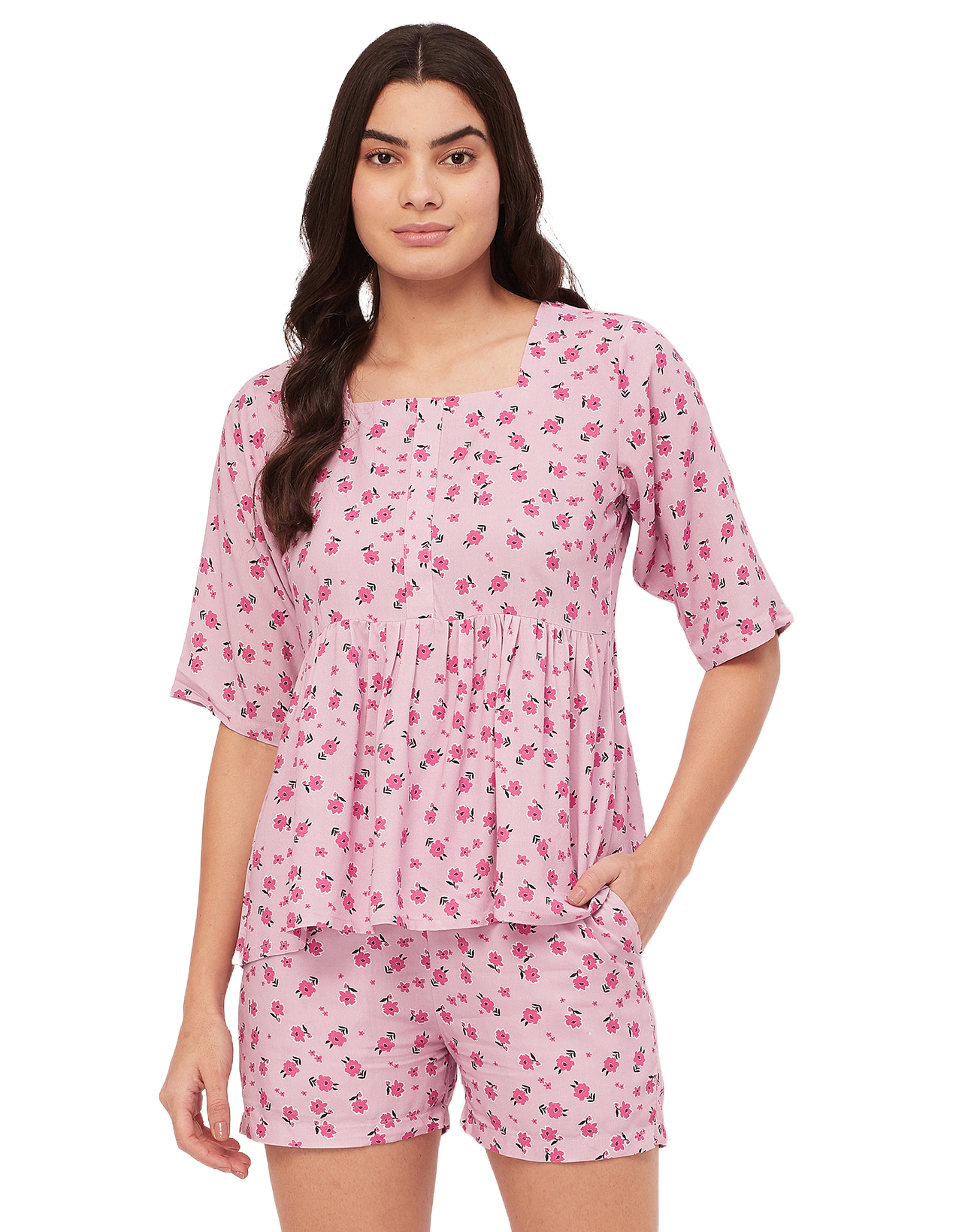 Top & Shorts Lounge Set