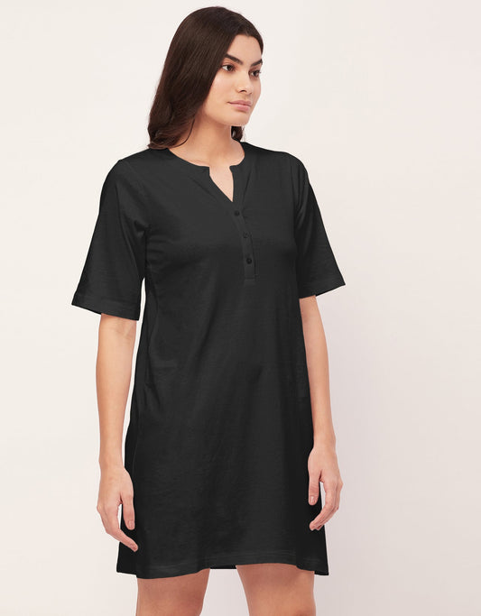 Solid Night Dress, Jersey