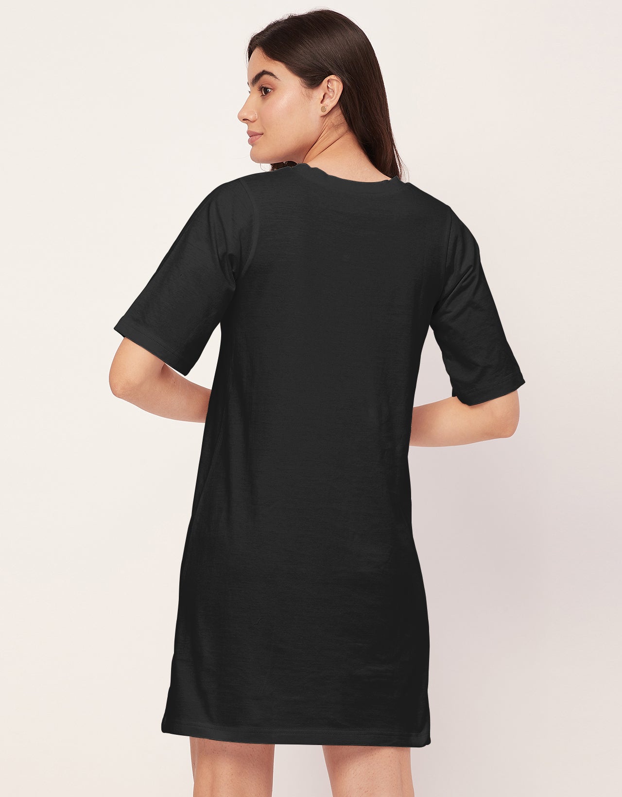 Solid Night Dress, Jersey