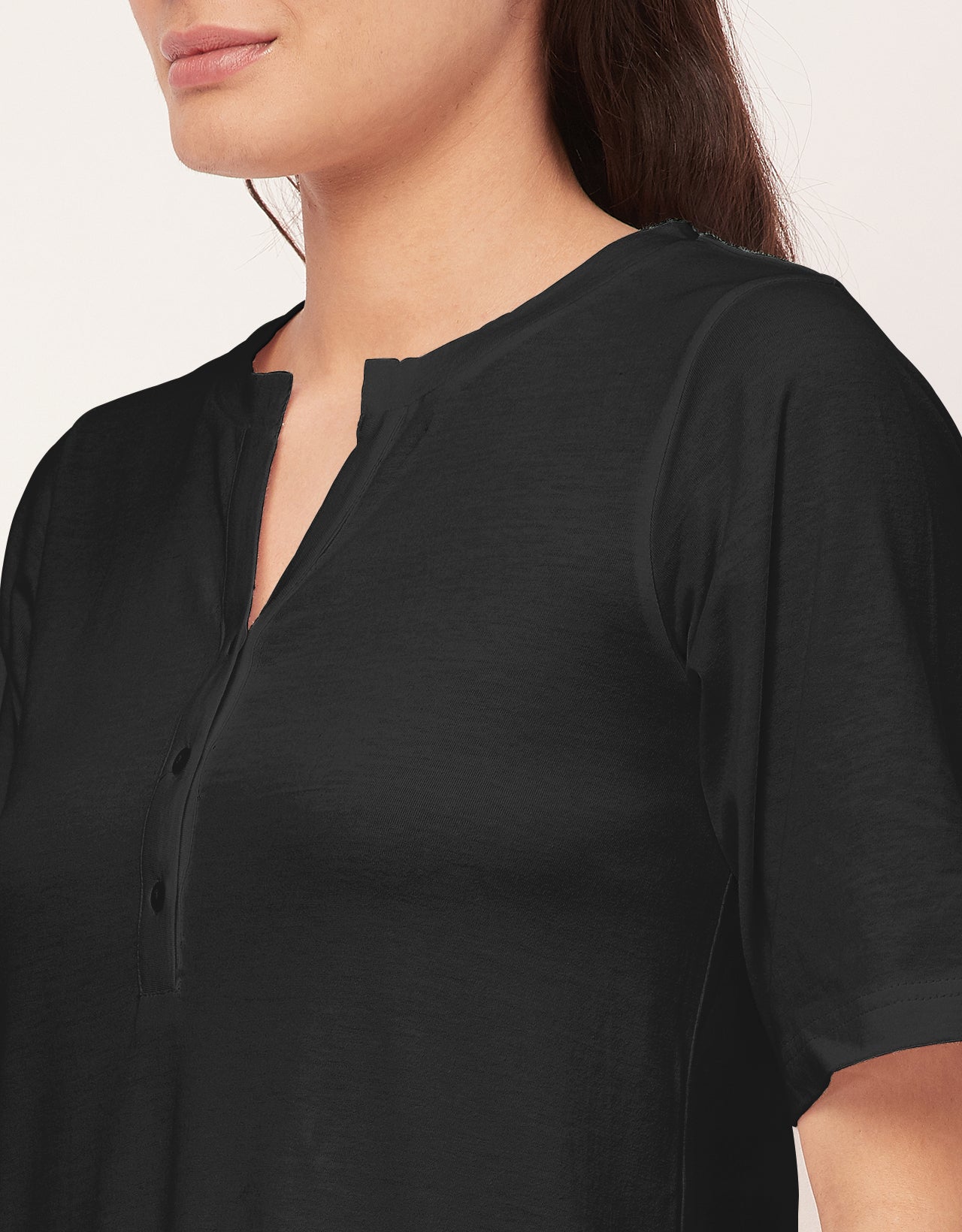 Solid Night Dress, Jersey