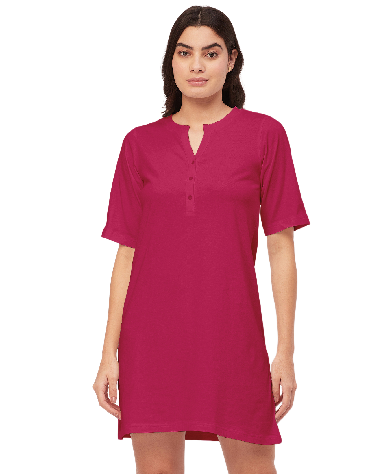 Solid Night Dress, Jersey