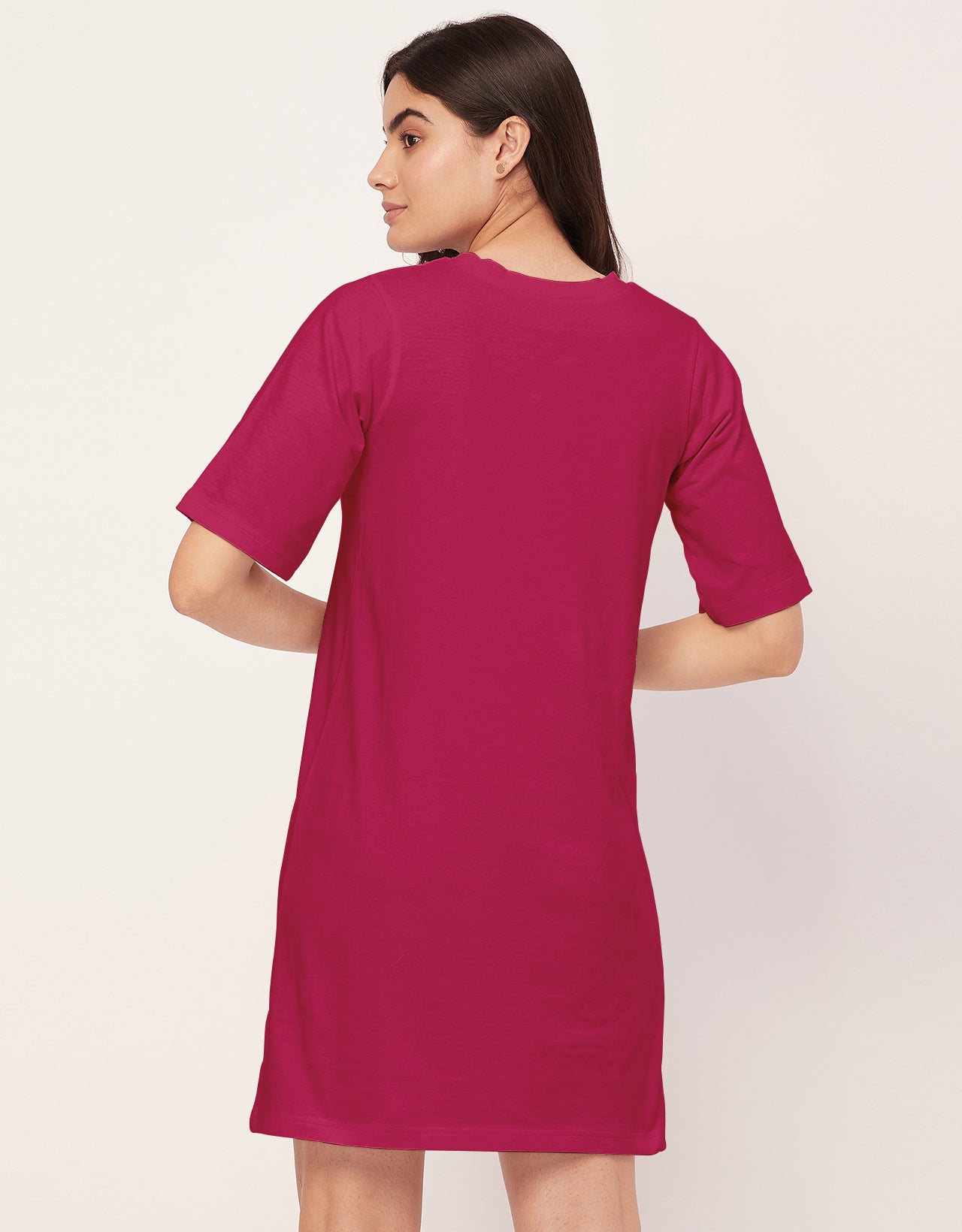 Solid Night Dress, Jersey