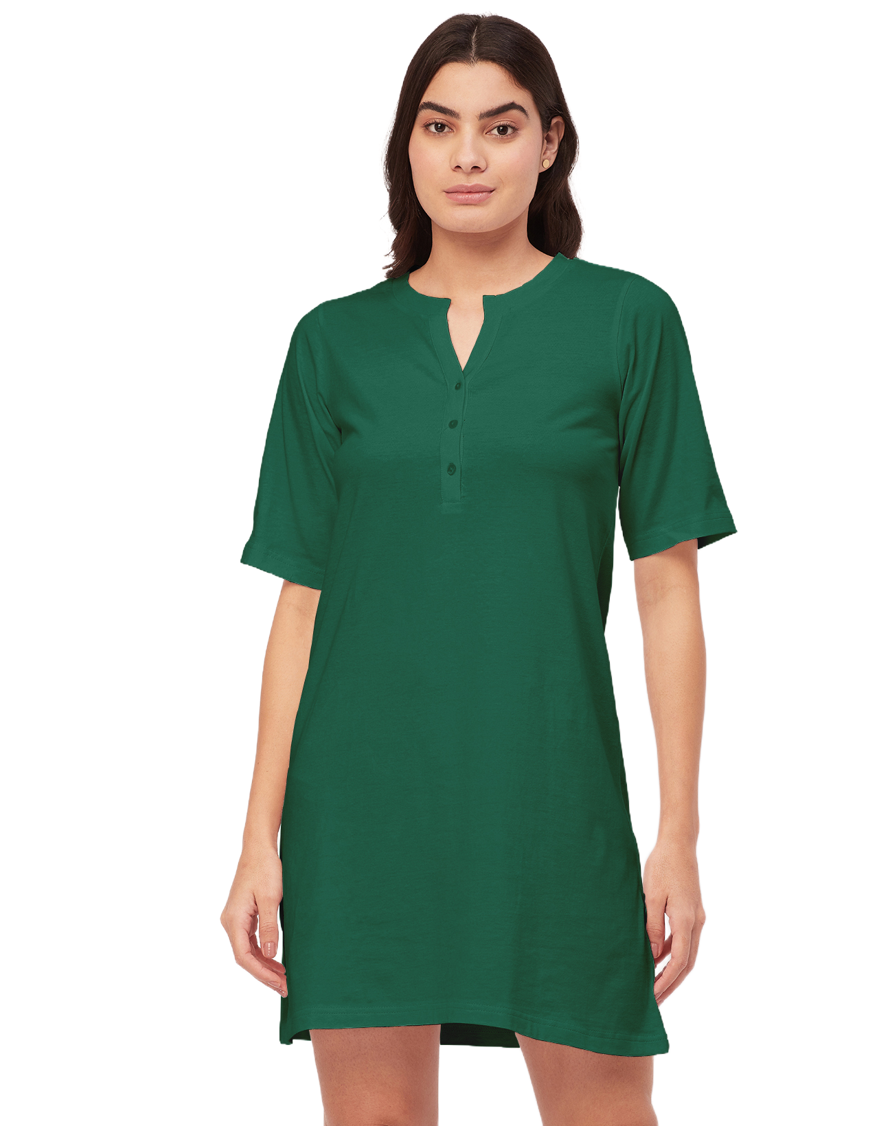 Solid Night Dress, Jersey