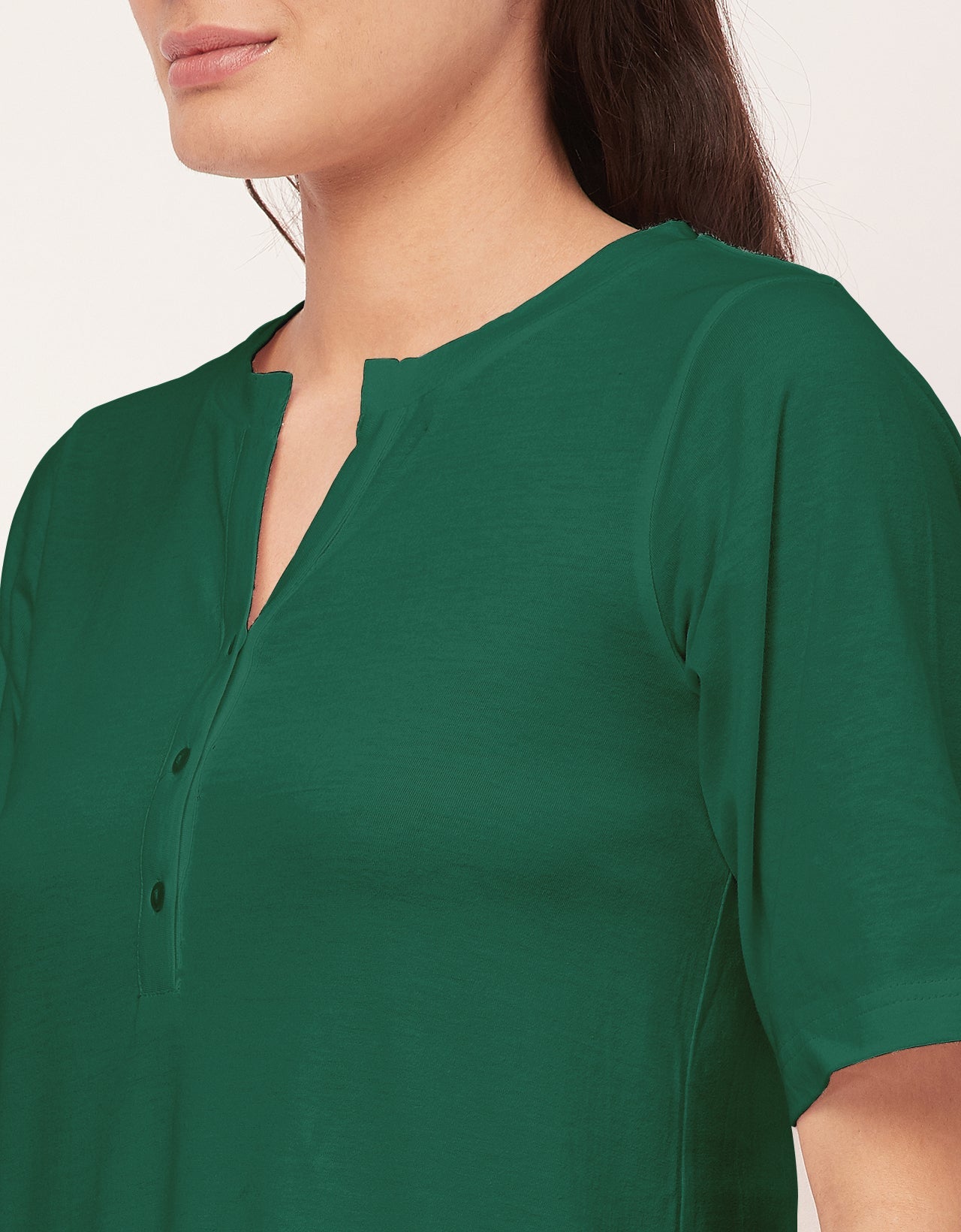 Solid Night Dress, Jersey