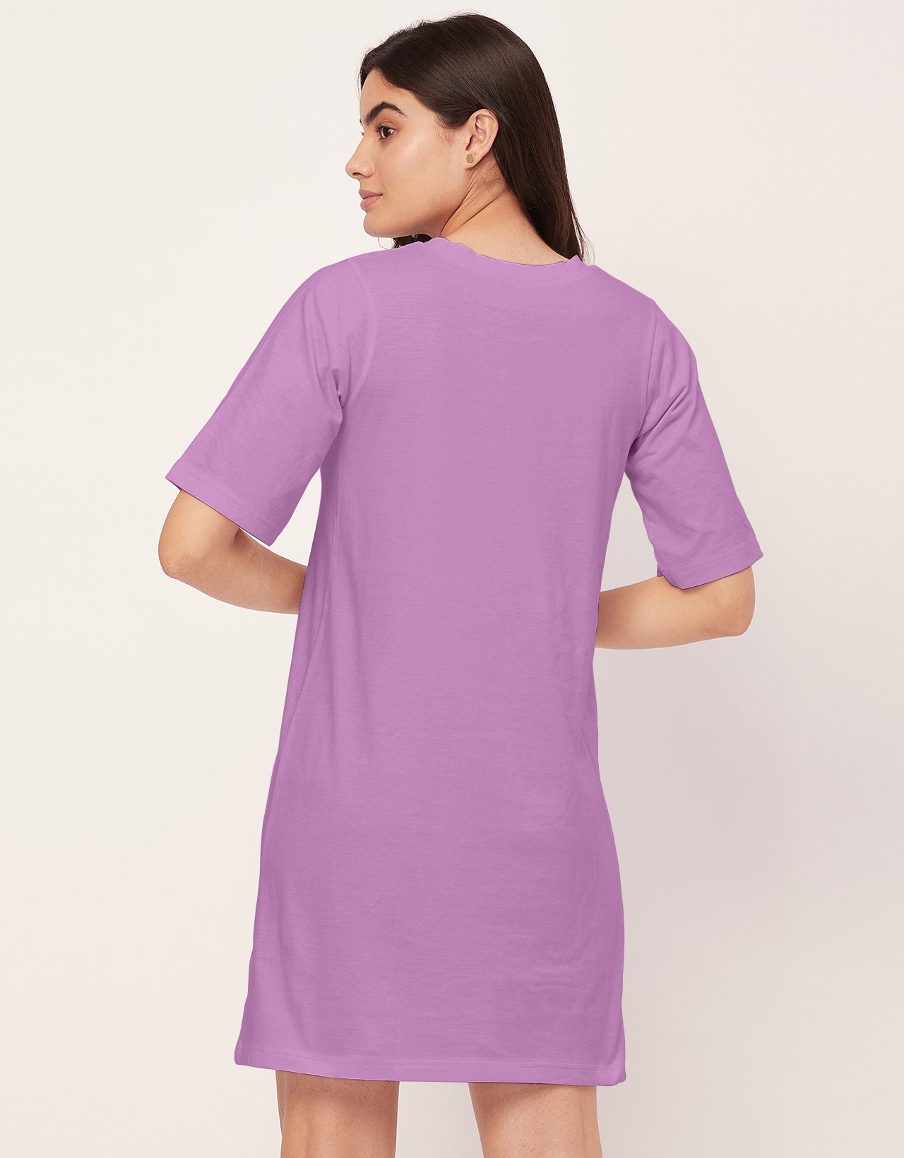 Solid Night Dress, Jersey