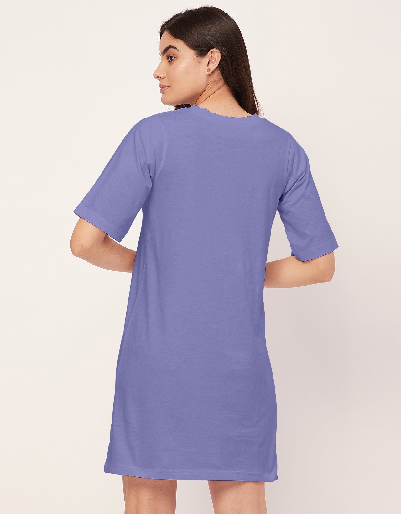 Solid Night Dress, Jersey