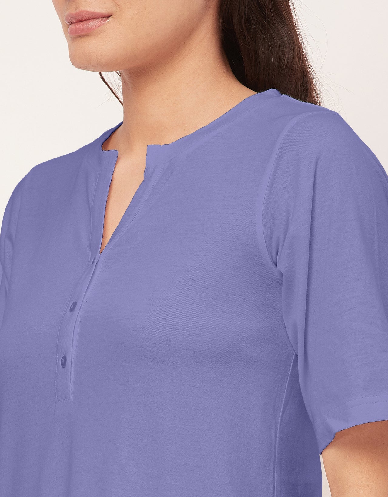 Solid Night Dress, Jersey