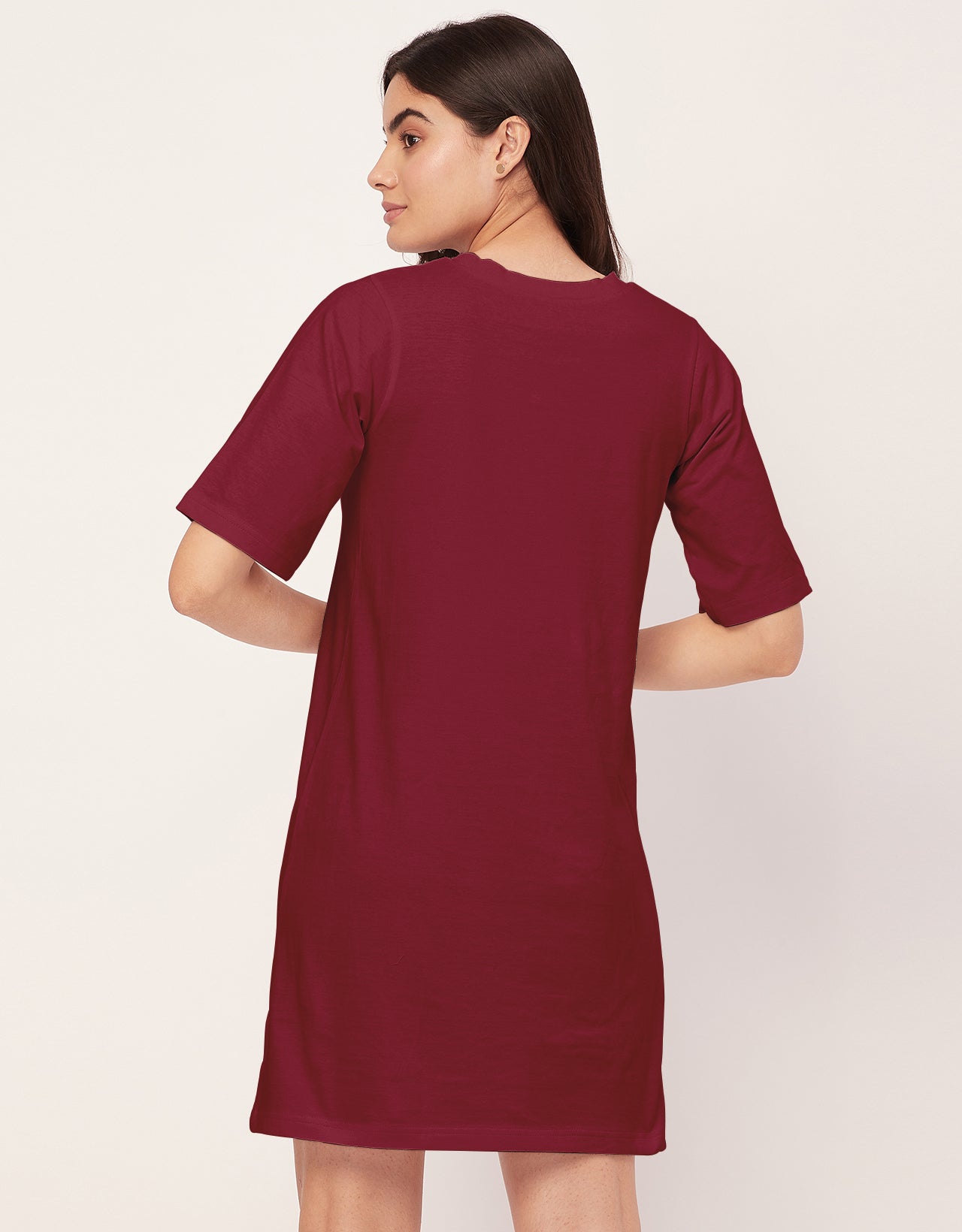 Solid Night Dress, Jersey
