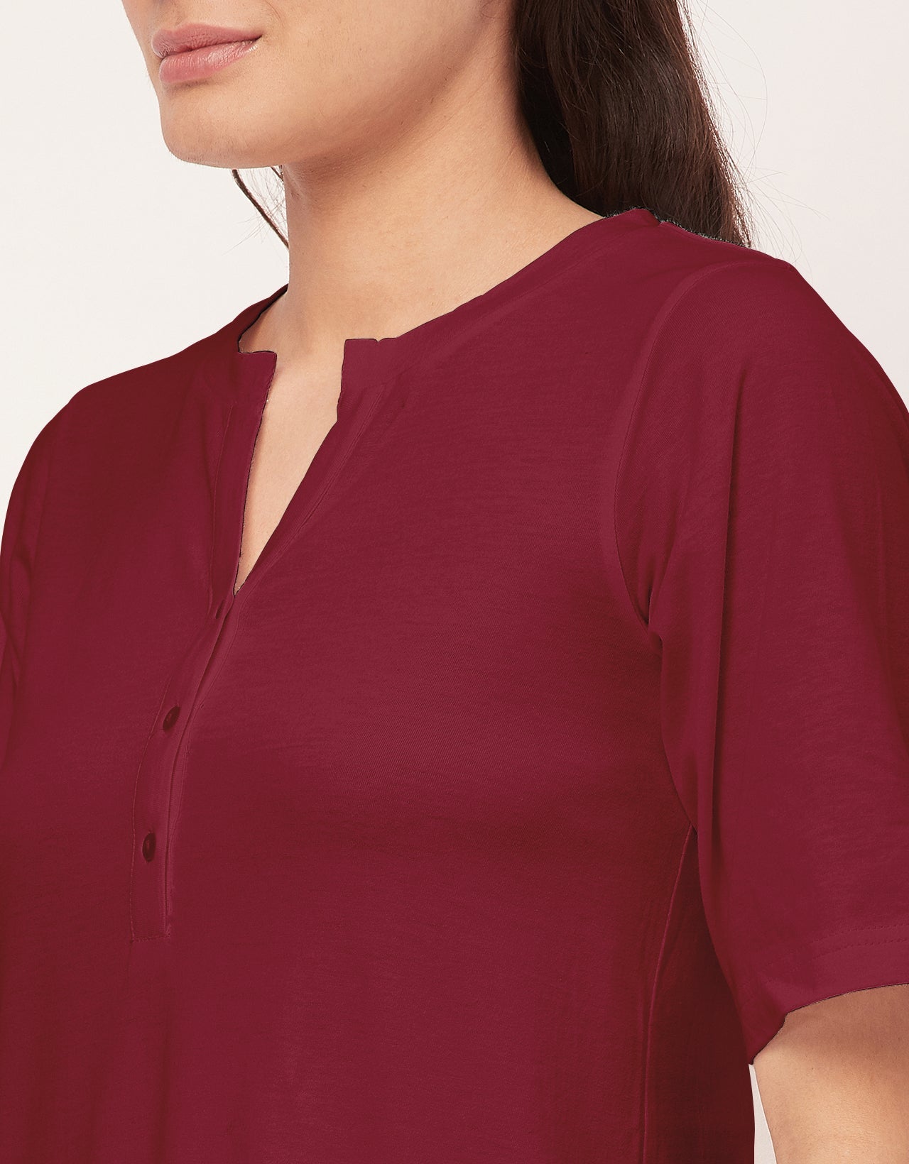 Solid Night Dress, Jersey