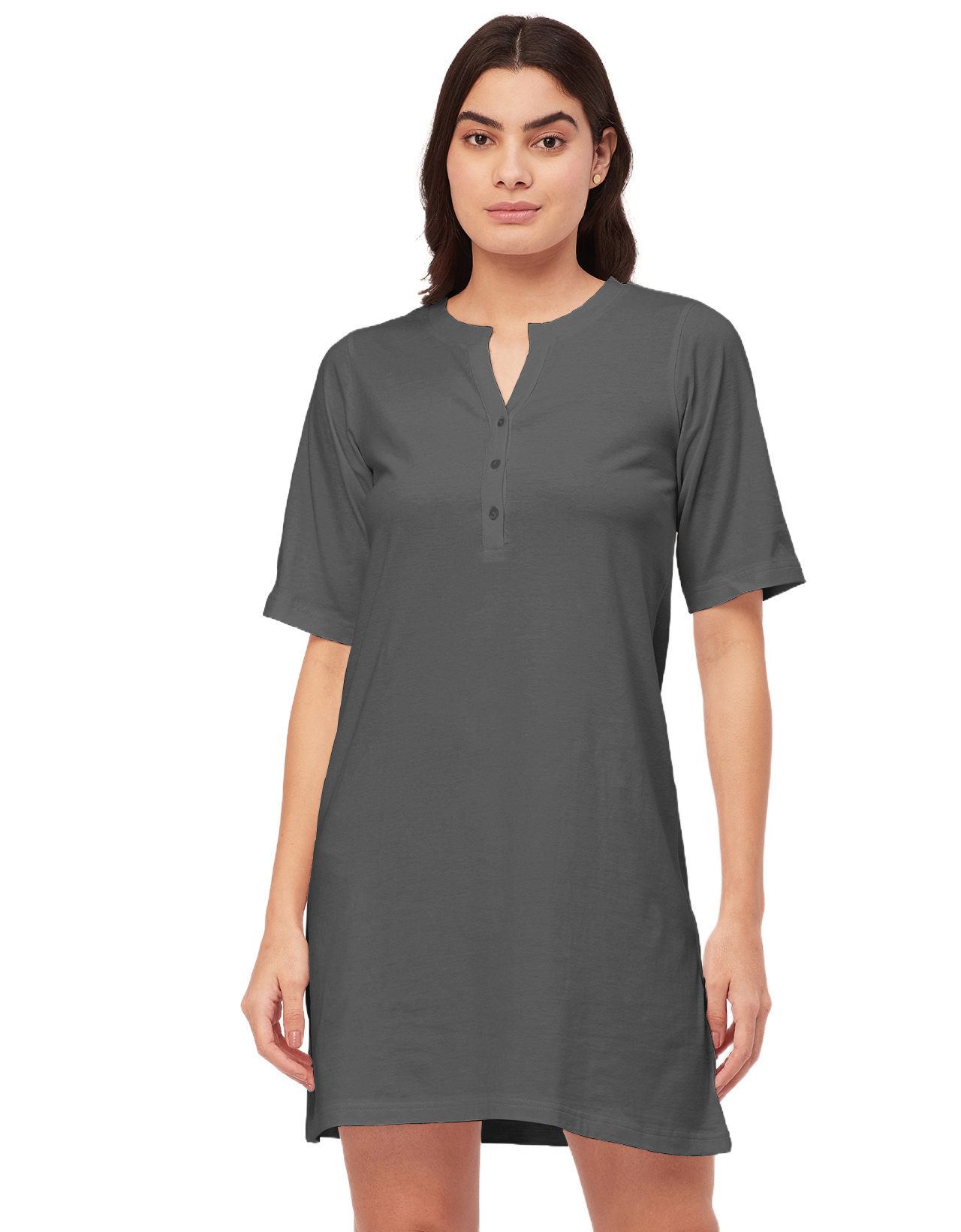 Solid Night Dress, Jersey