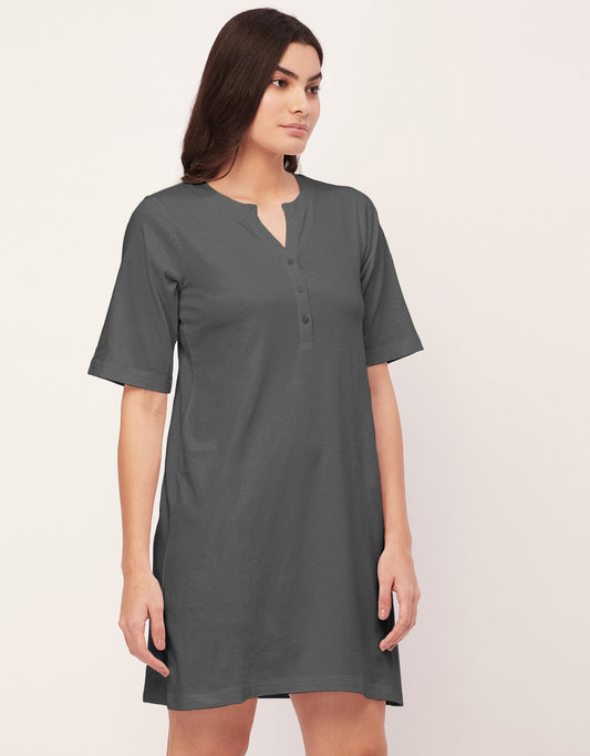 Solid Night Dress, Jersey