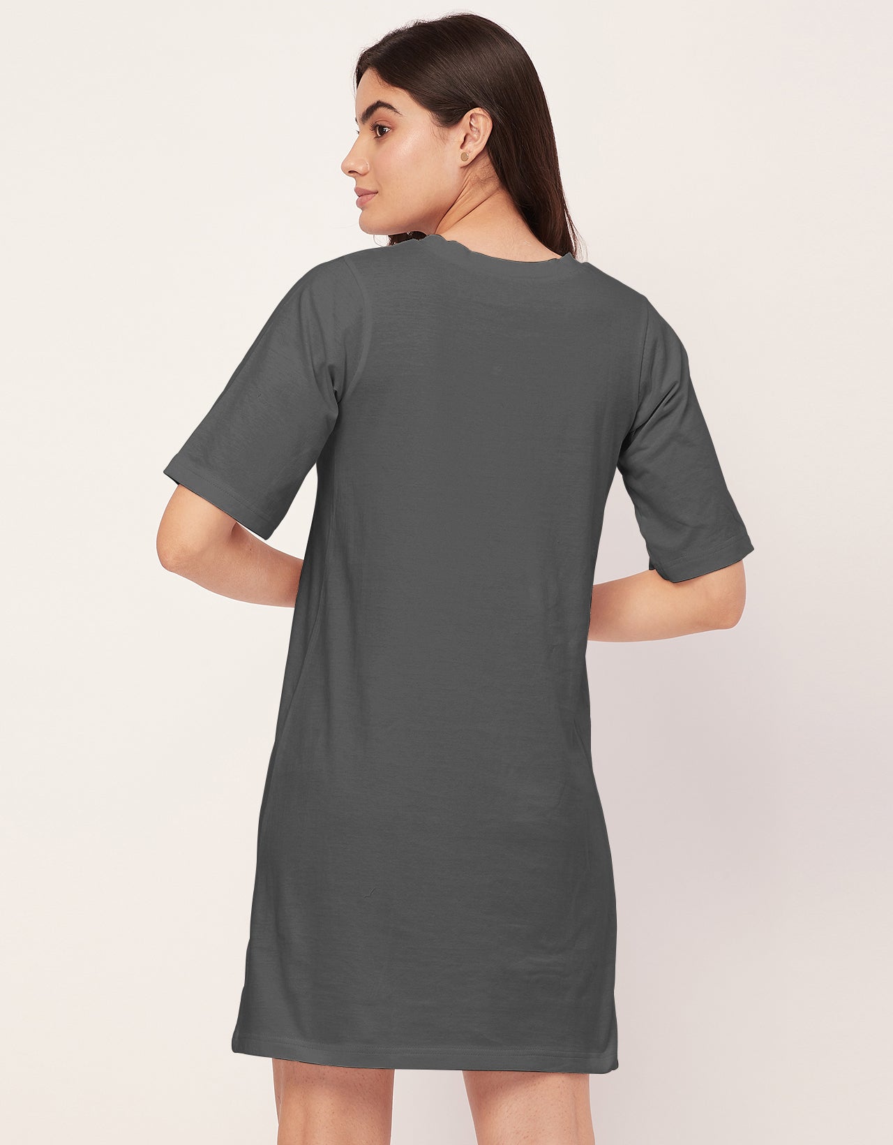 Solid Night Dress, Jersey