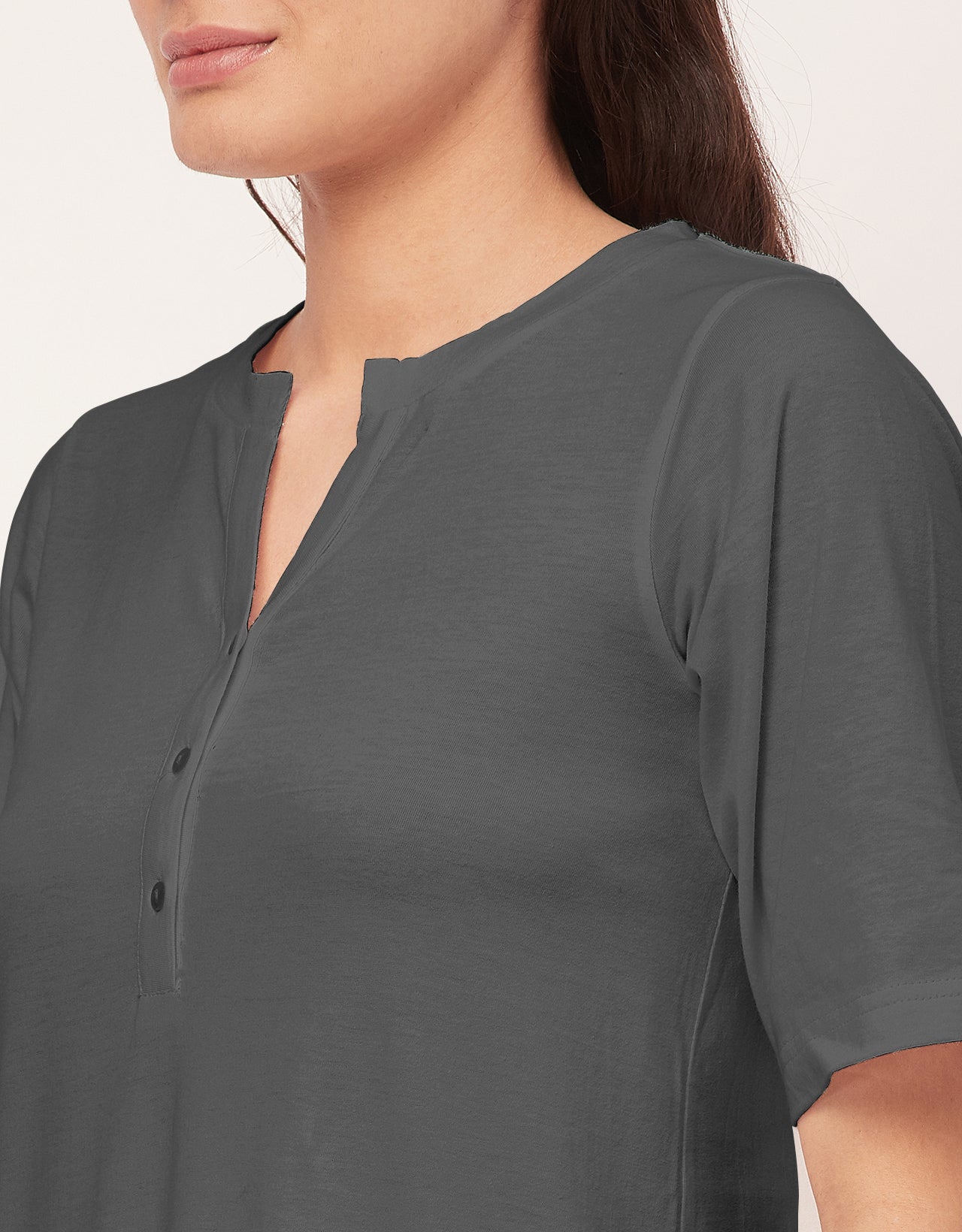 Solid Night Dress, Jersey