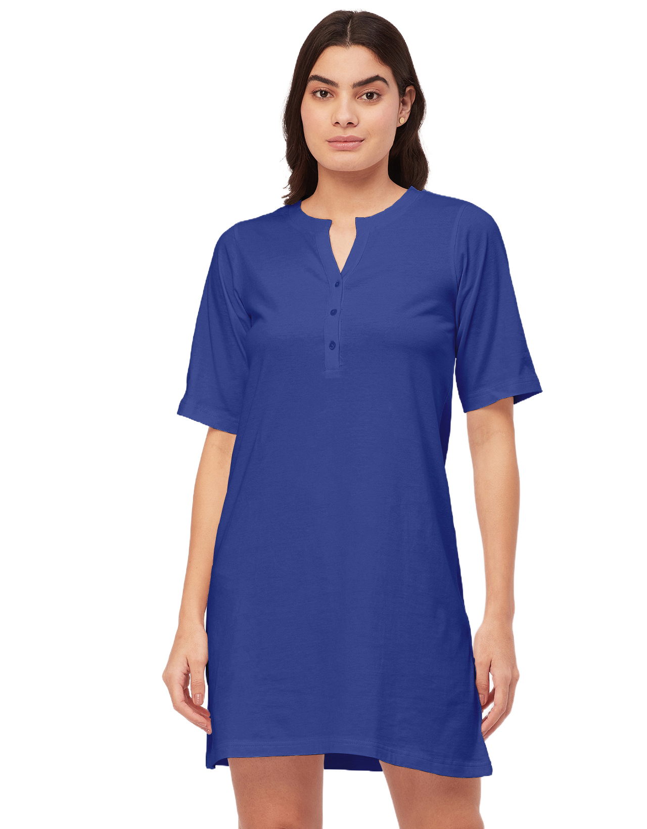 Solid Night Dress, Jersey