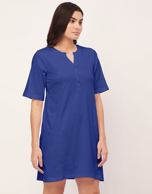 Solid Night Dress, Jersey