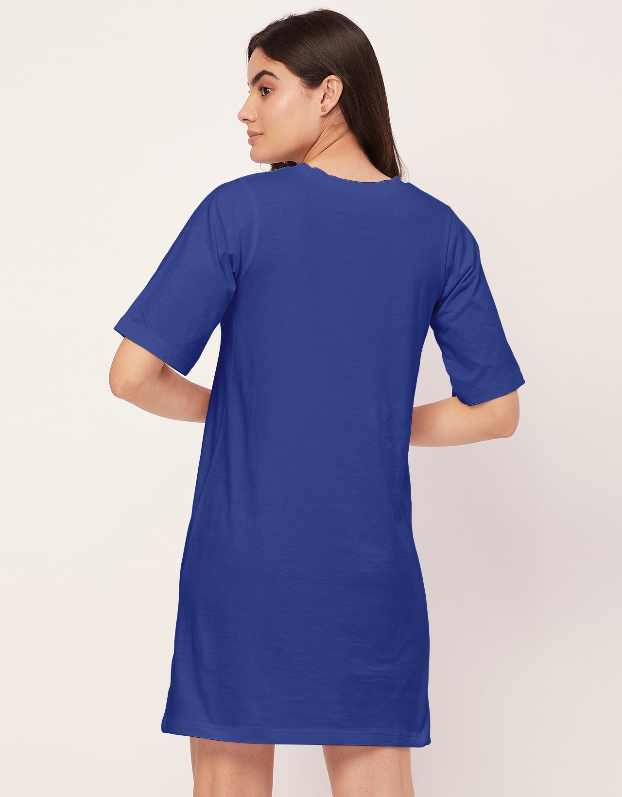 Solid Night Dress, Jersey