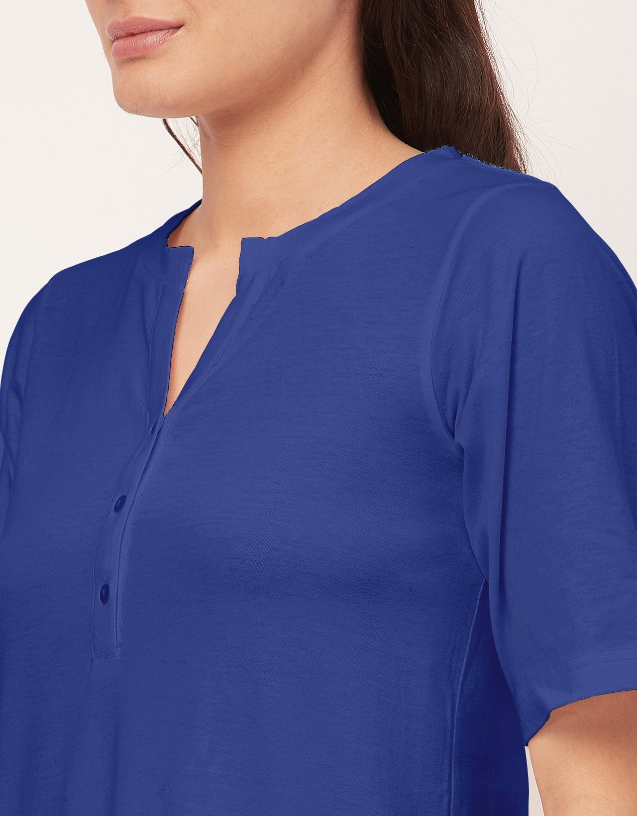 Solid Night Dress, Jersey