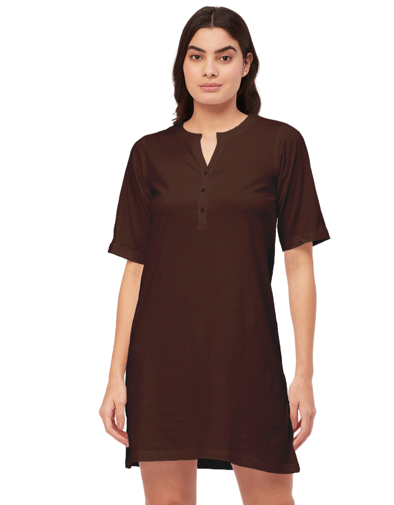 Solid Night Dress, Jersey