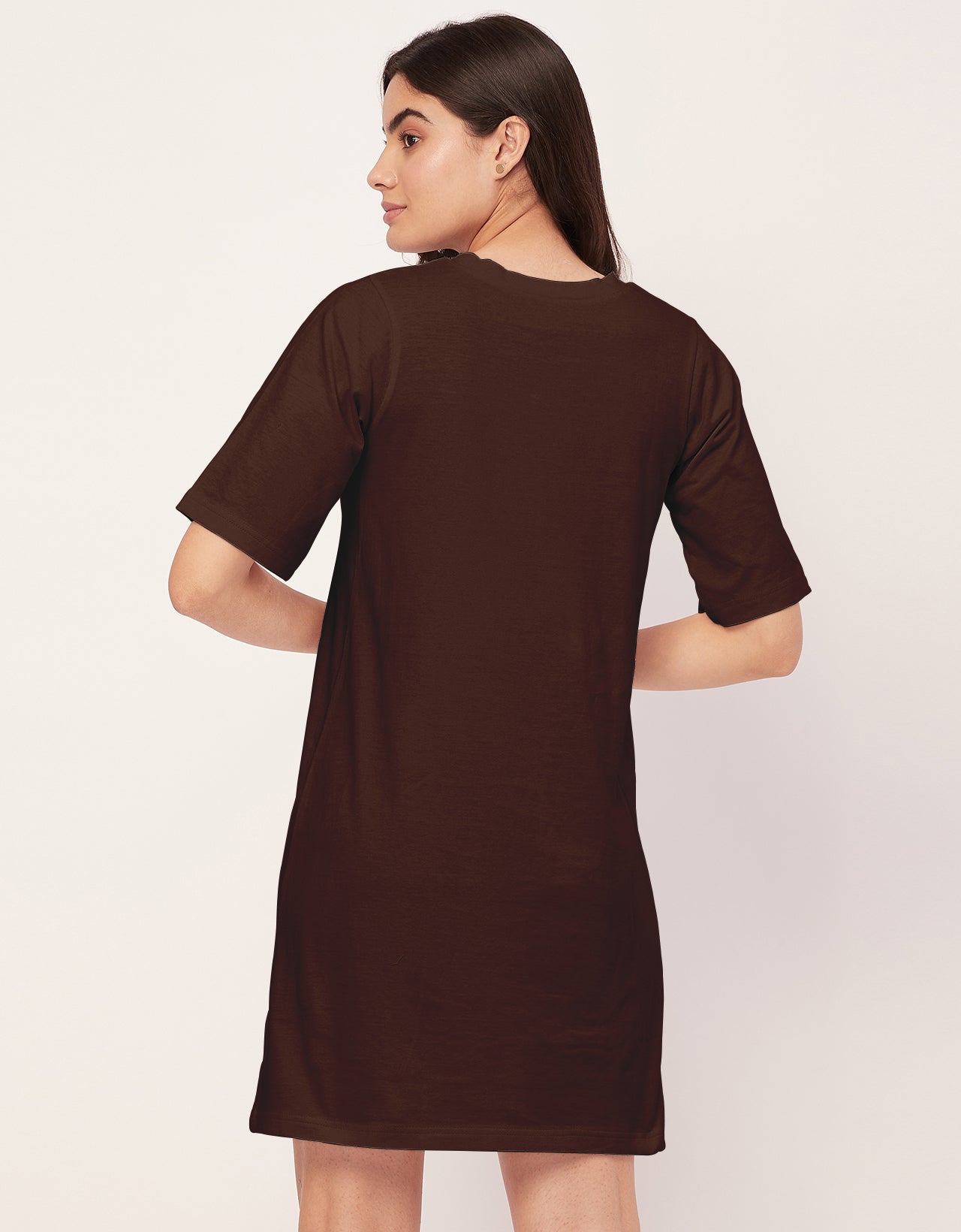 Solid Night Dress, Jersey