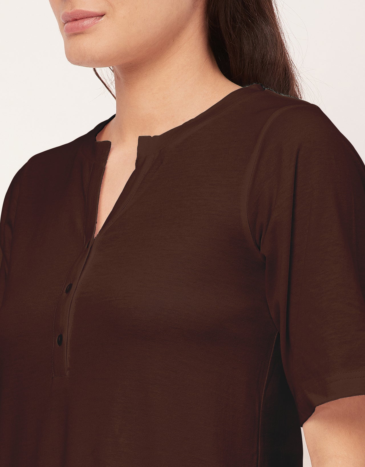 Solid Night Dress, Jersey