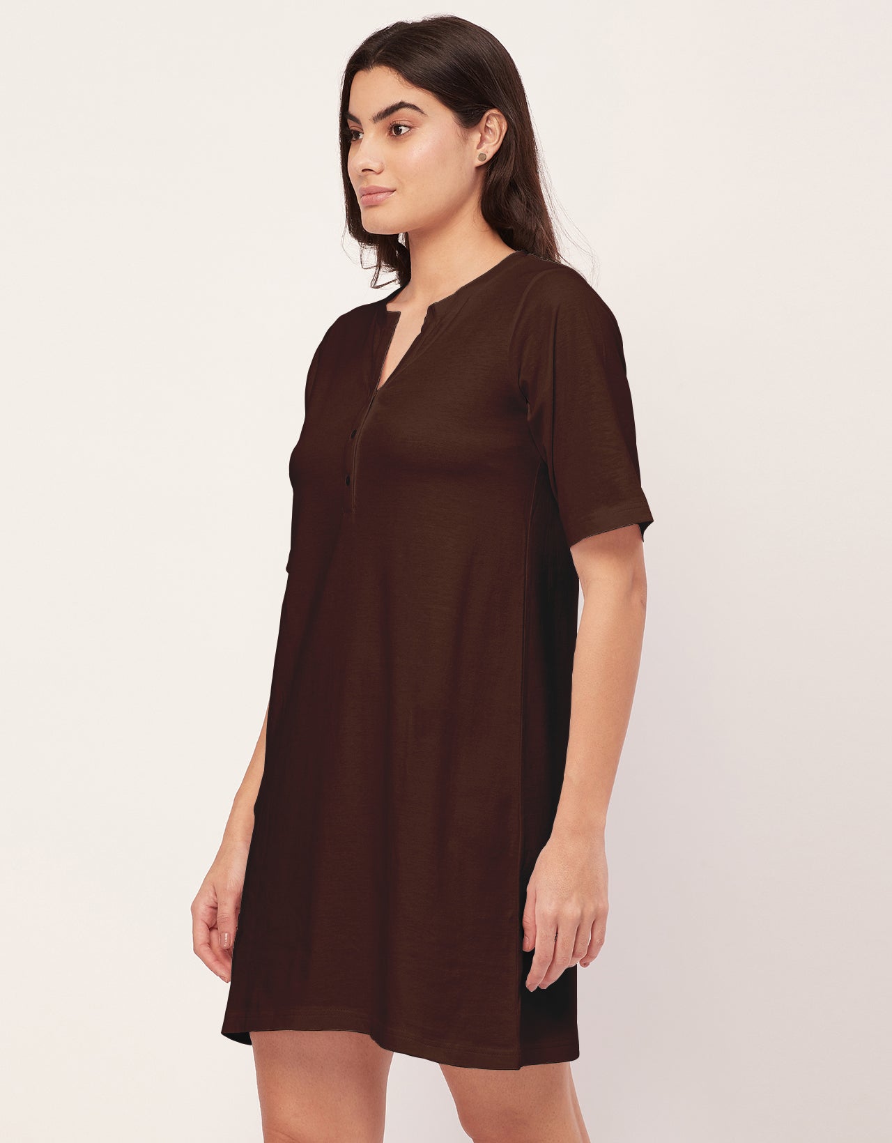 Solid Night Dress, Jersey