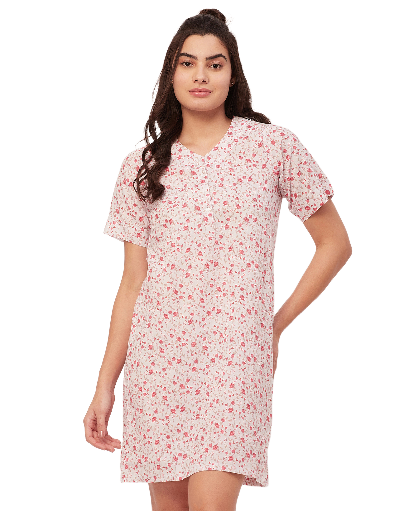 Printed Cotton Night Dress