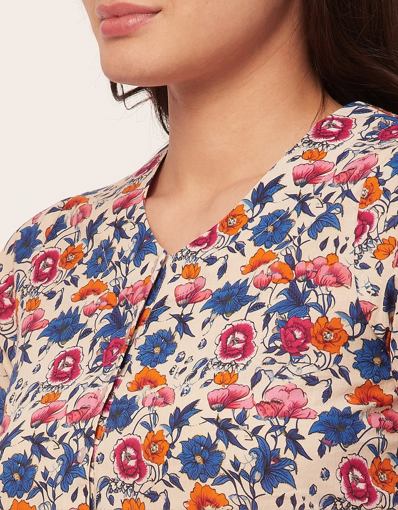 Printed Cotton Night Dress