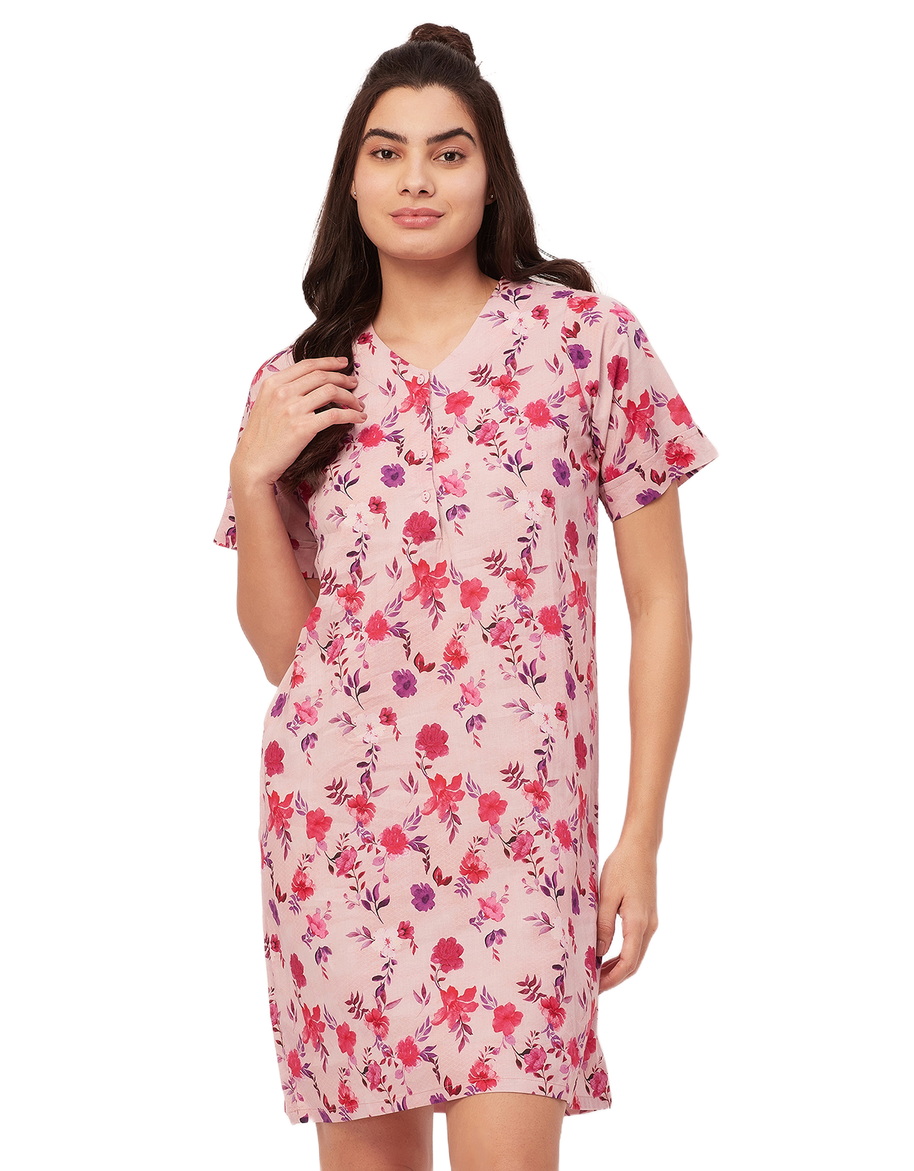 Printed Cotton Night Dress