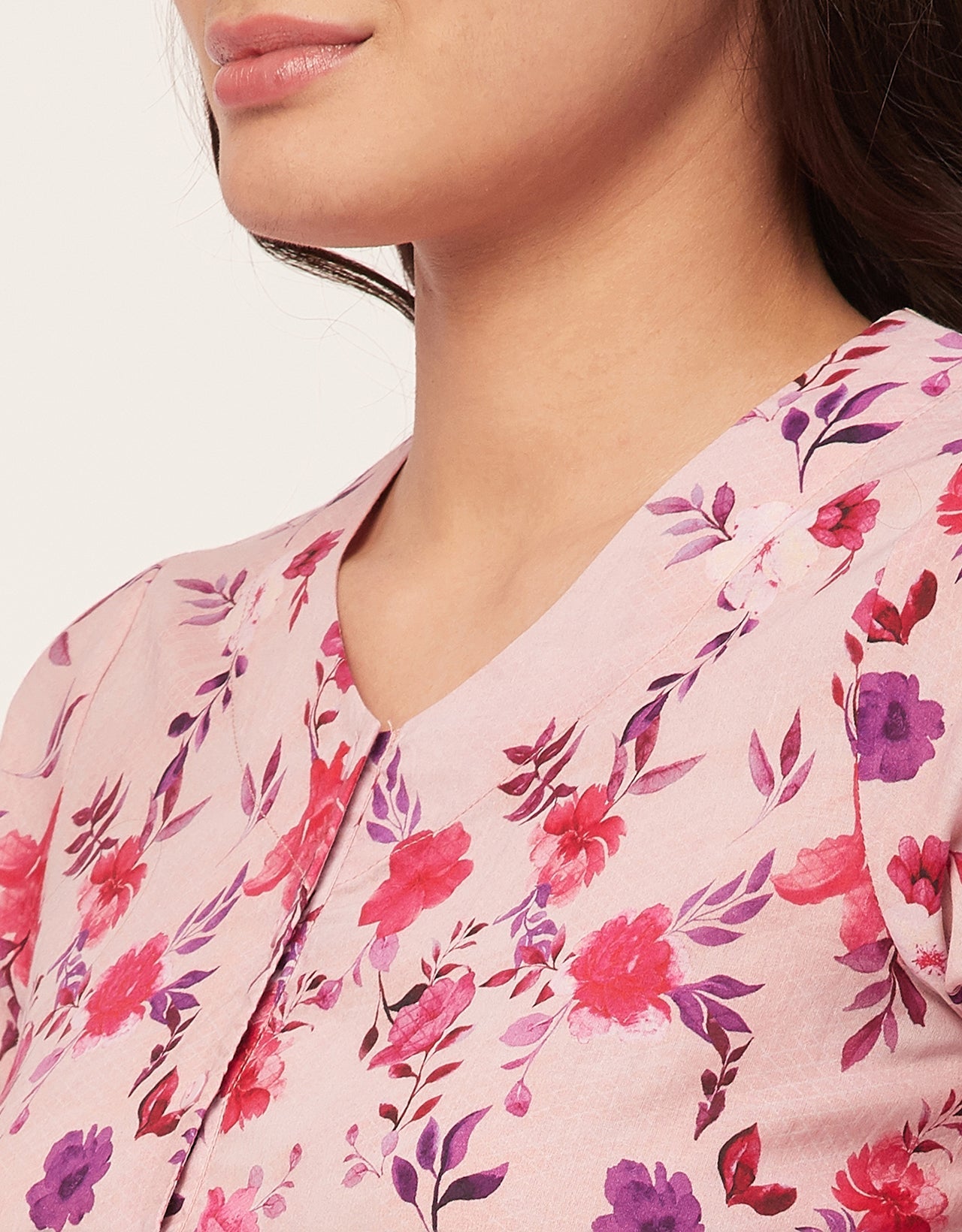 Printed Cotton Night Dress