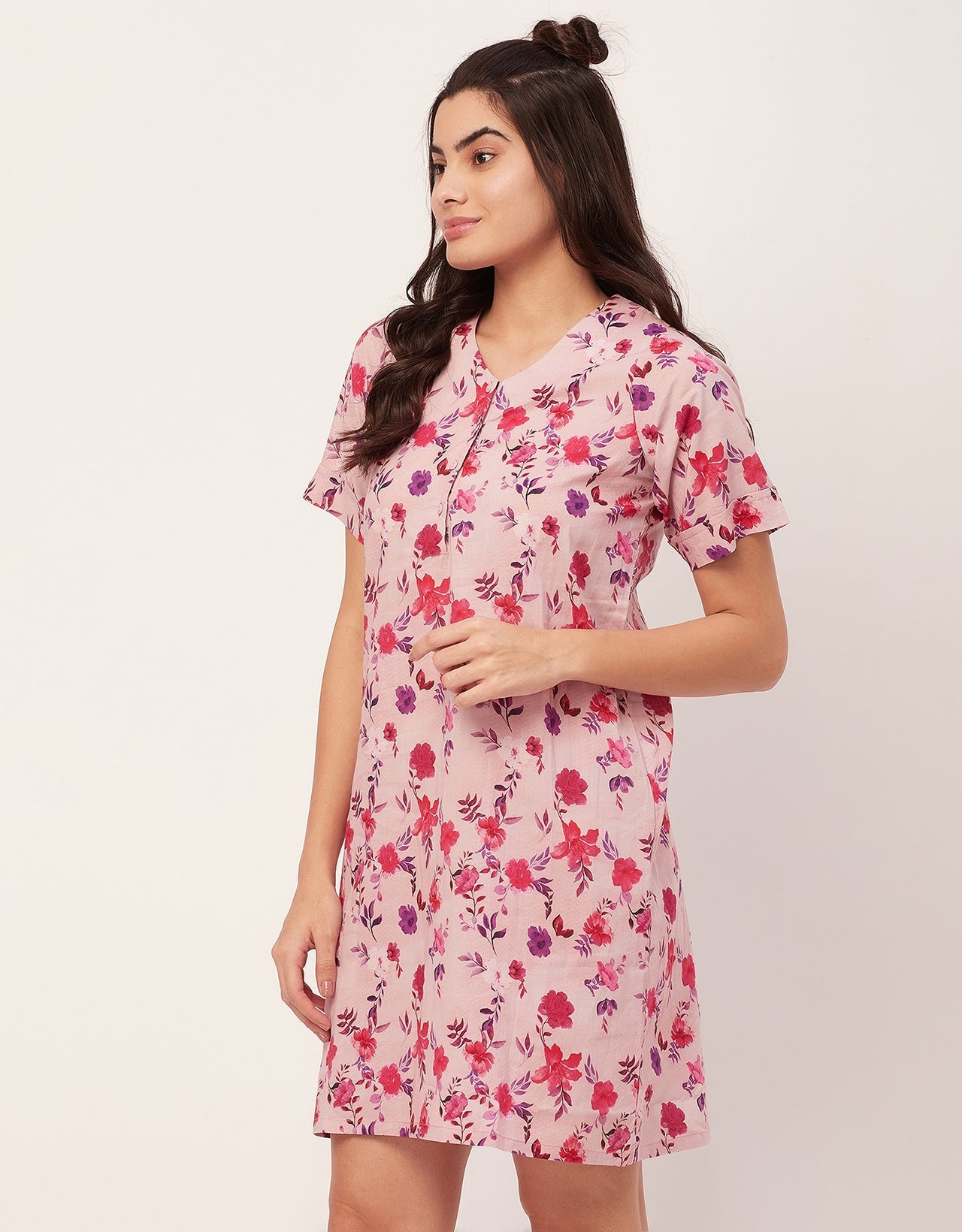 Printed Cotton Night Dress
