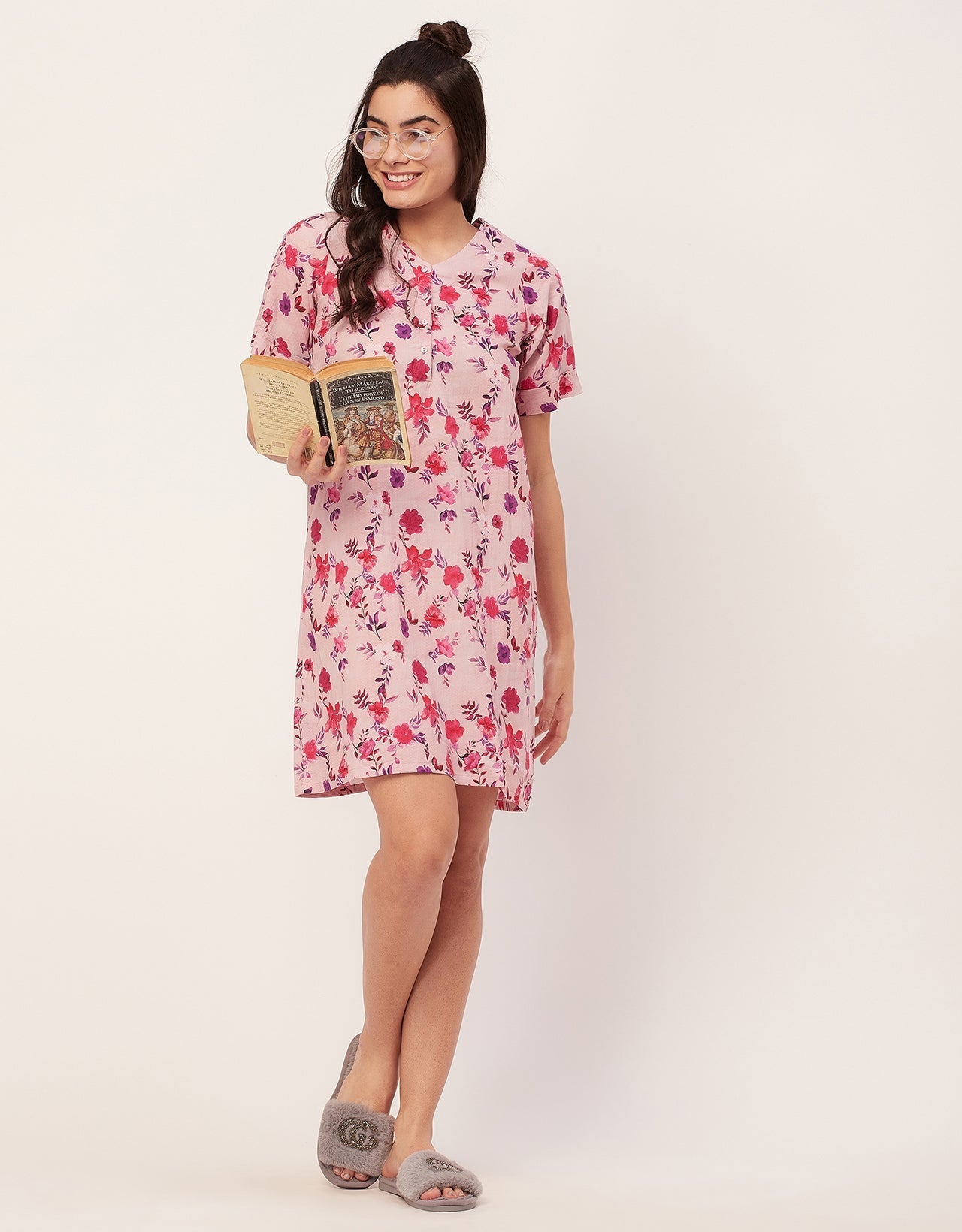 Printed Cotton Night Dress