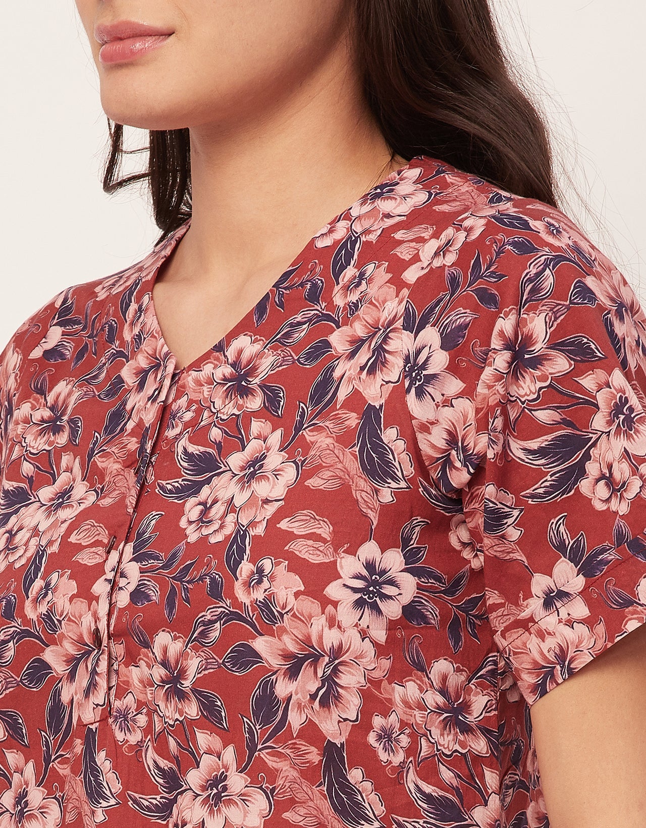 Printed Cotton Night Dress