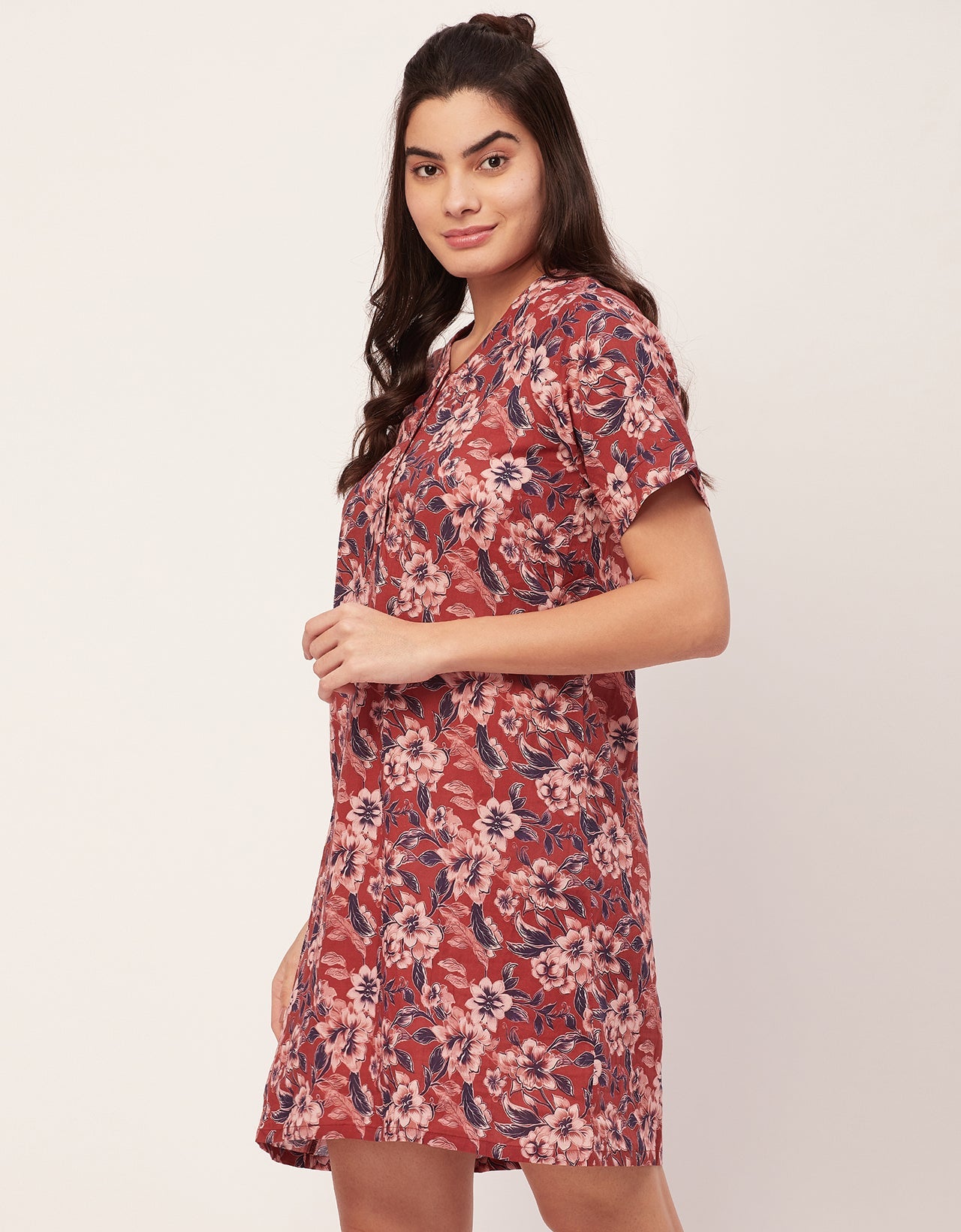 Printed Cotton Night Dress