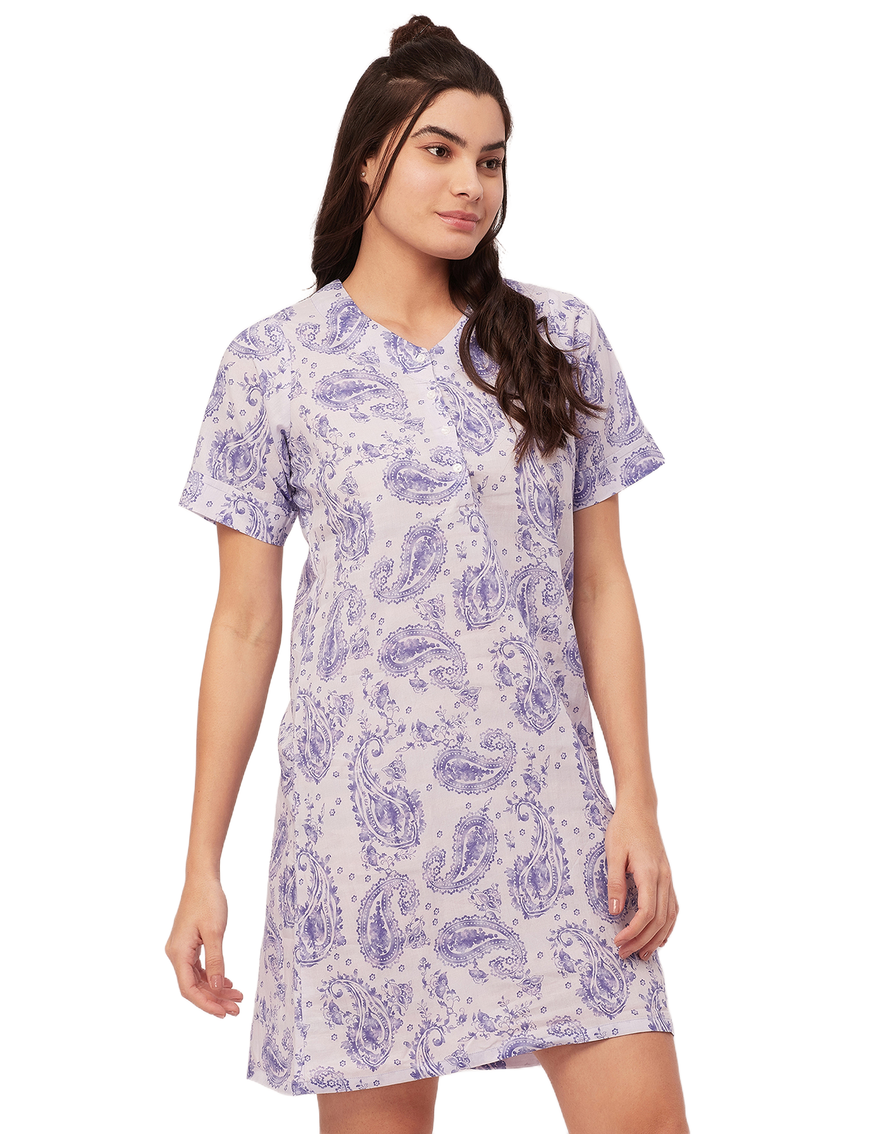Printed Cotton Night Dress