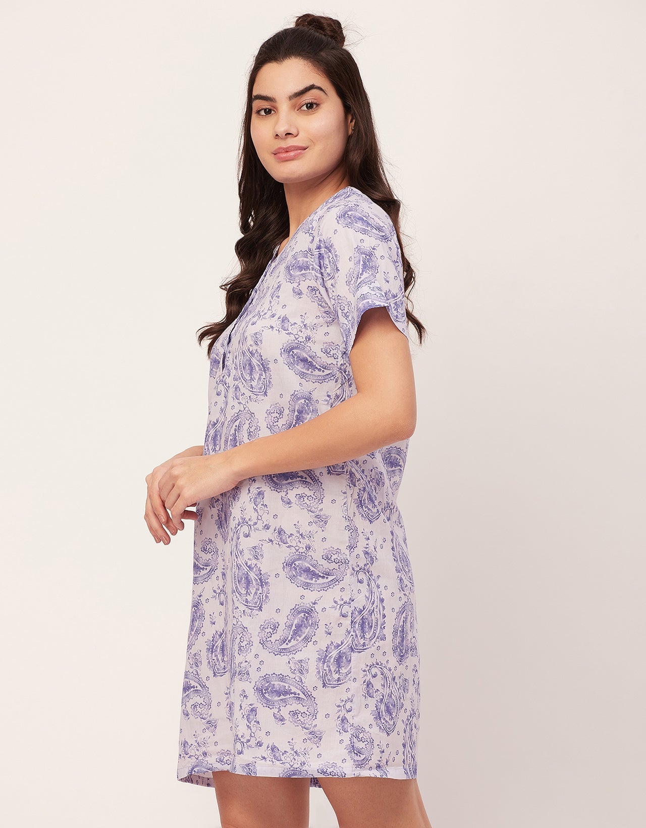 Printed Cotton Night Dress