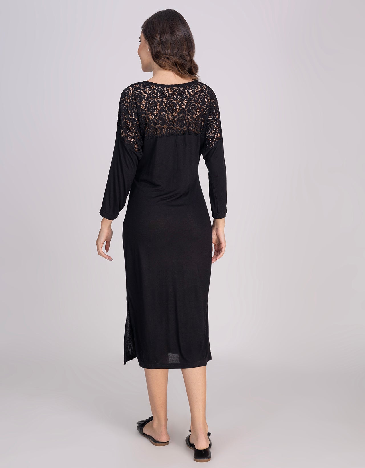 Moomaya Women's Long Nightdress, Elegant Maxi Nightgown