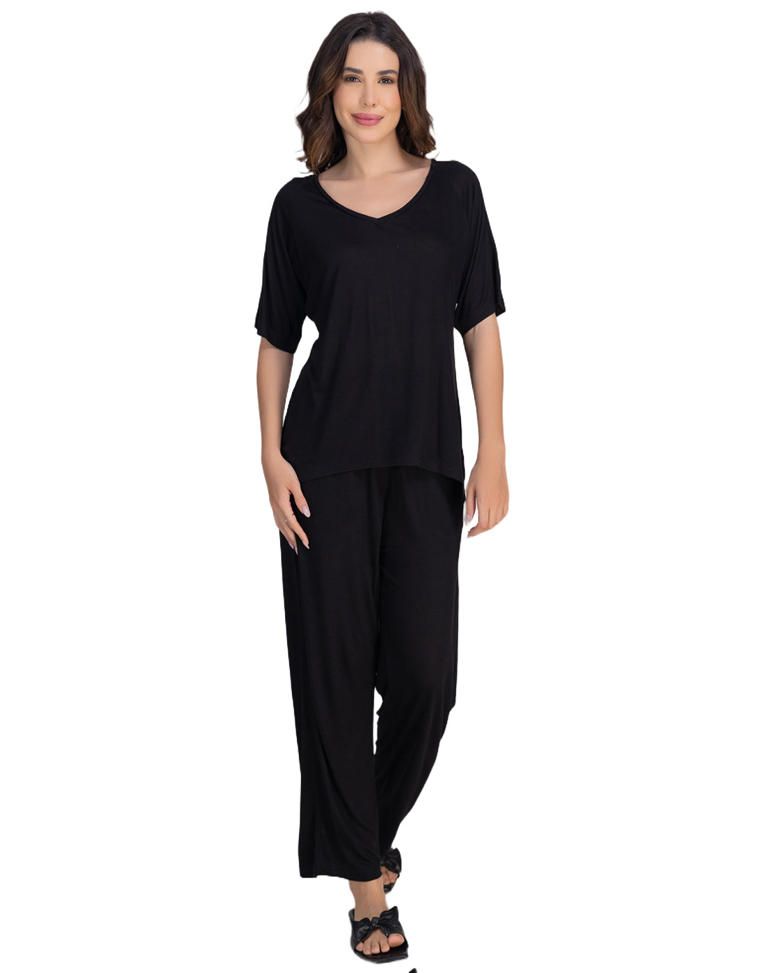 Moomaya 2-Piece Jersey Nightwear Set, Soft & Breathable Lounge Suit