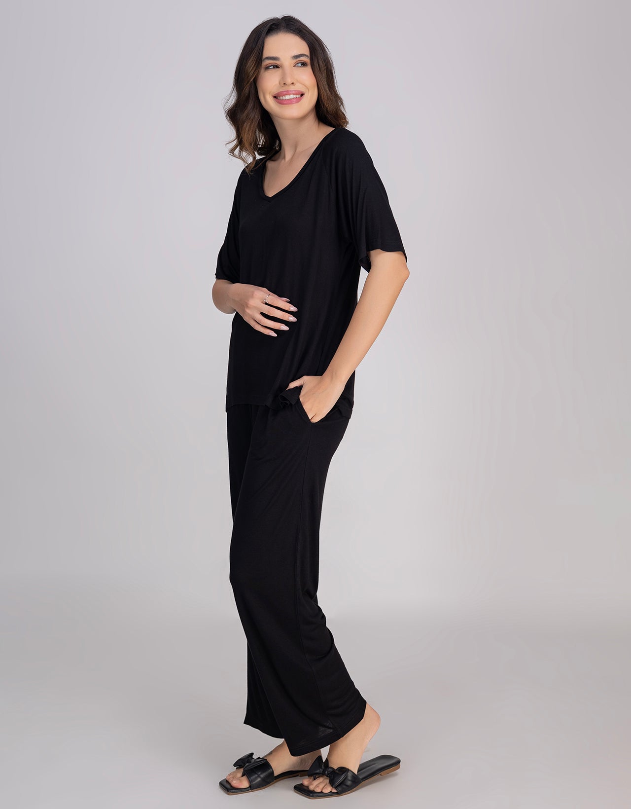 Moomaya 2-Piece Jersey Nightwear Set, Soft & Breathable Lounge Suit