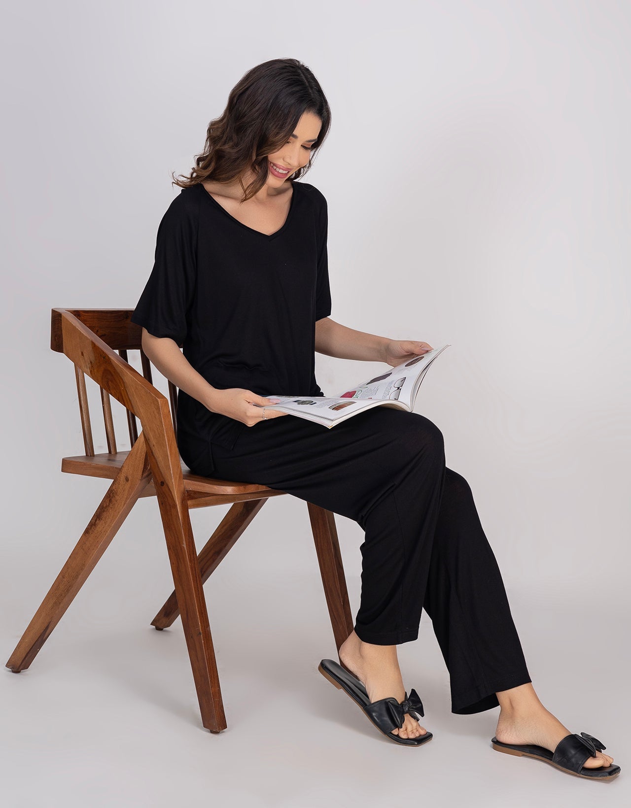 Moomaya 2-Piece Jersey Nightwear Set, Soft & Breathable Lounge Suit