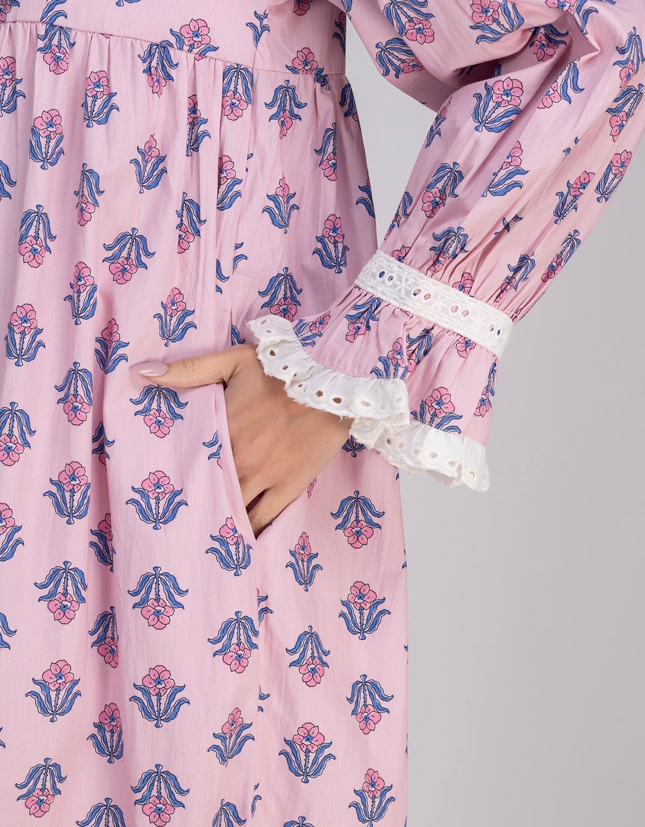 Moomaya Women's Button-Down Long Maxi Lounge Wear Sleepwear