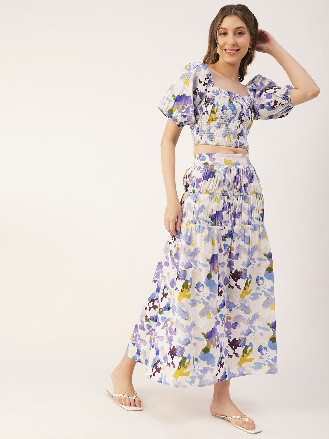 Summer 2 Pcs Skirt Top Set